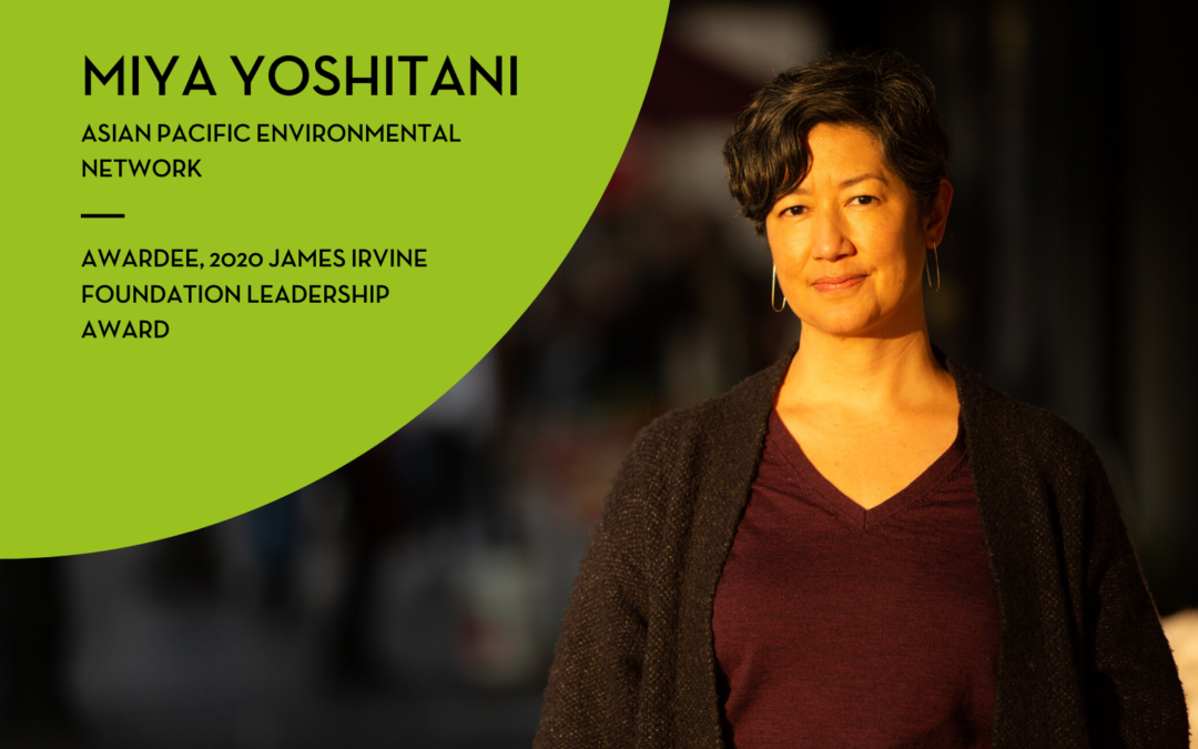 Miya Yoshitani receives the 2020 James Irvine Foundation Leadership Award